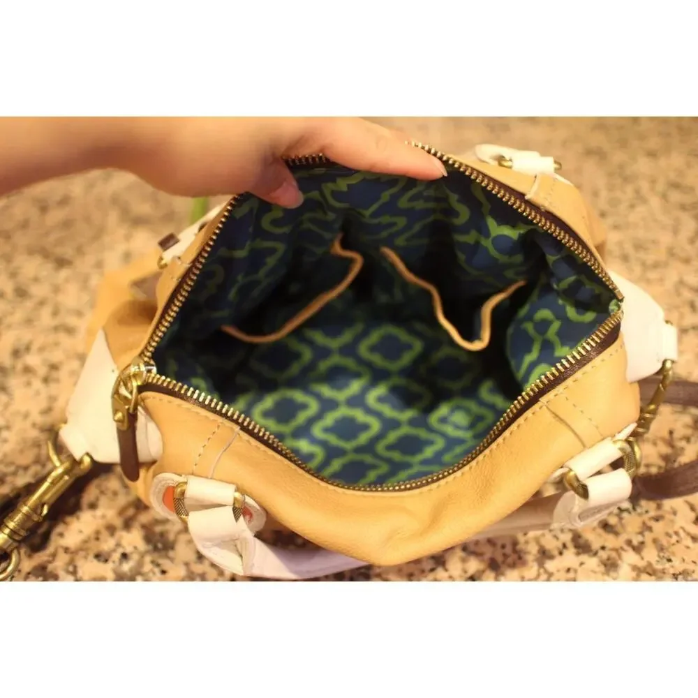 orYANY Maria Soft Pebbled Leather Satchel with Strap (PU700